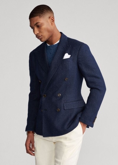 Polo Ralph Lauren Soft Herringbone Blazer Herre Danmark (JUNDS4175)